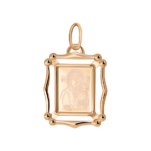 Подвеска икона из золота Атолл 3109